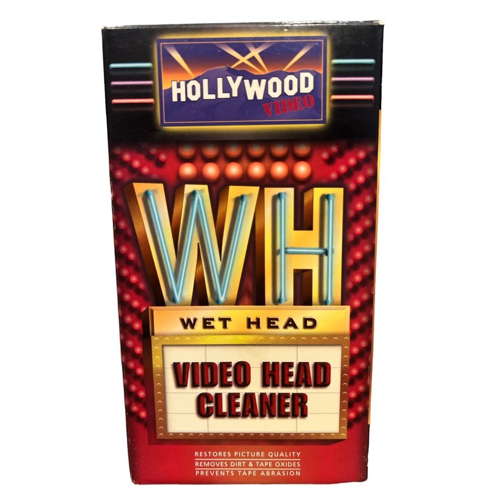 Hollywood Video Wet Head Video Head Cleaner‎ - Y2K, Collectibles, VHS Cleaner